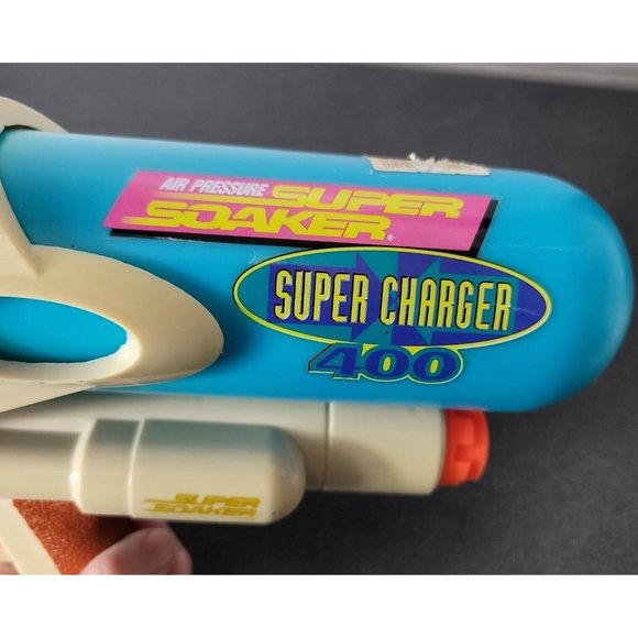 Vintage 1998 Larami Super Soaker Air Pressure Super Charger 400 Water Gun - Picture 3 of 9